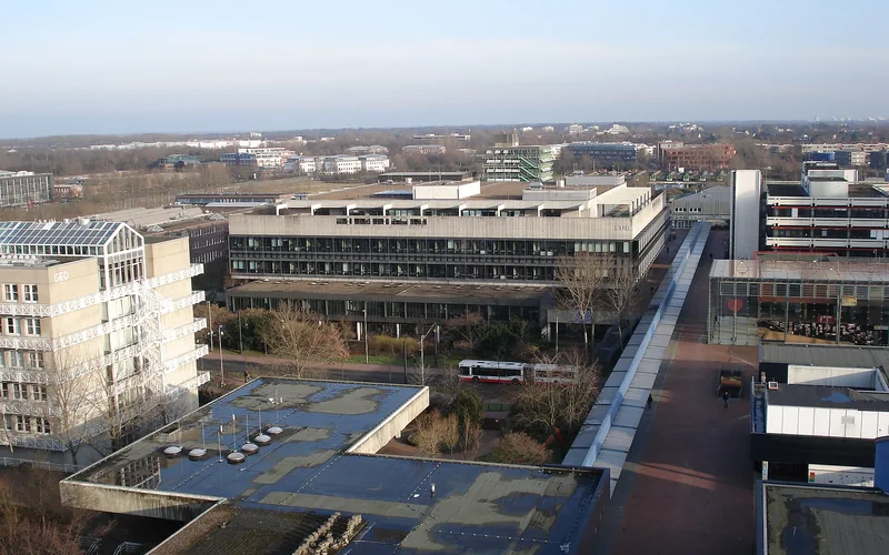 Bremen Üniversitesi kampüsünün yukarıdan görünümü